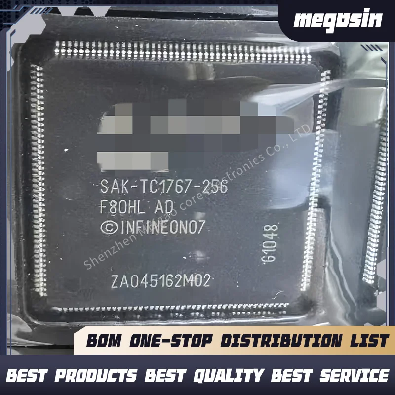 1PCS/LOT SAK-TC1767-256F80HL AD  SAK-TC1767-256  F80HL AD LQFP176 Automotive microcontroller CPU chip