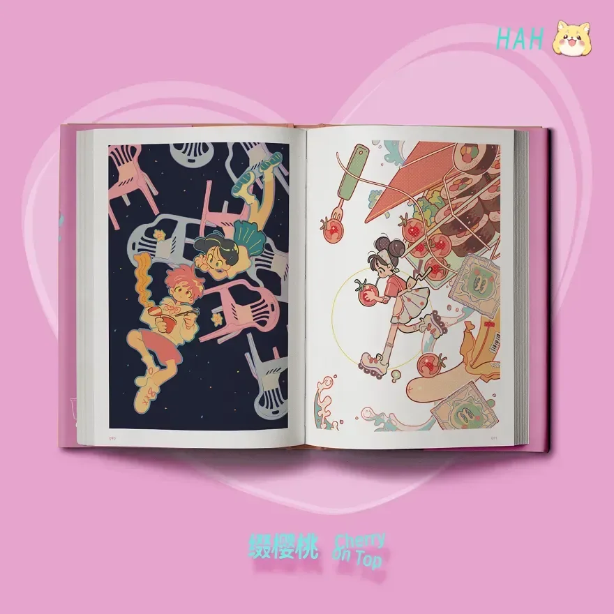 Cherry on Top Album Book The First Chinese Illustration Collection By The Popular South Korean Artist DOLMAN HM Store