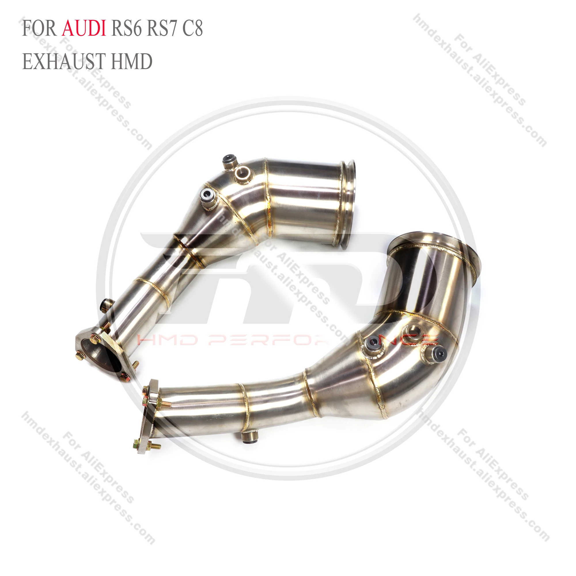 

Downpipe for Audi RS6 RS7 C8 Without Heat shield HMD Exhaust System Performance Quality certification