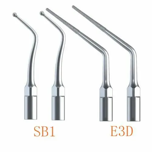 4pcs Dental Endo Diamond Cavity Tips SB1 E3D For WOODPECKER EMS Ultrasonic Piezo Scaler Handpiece