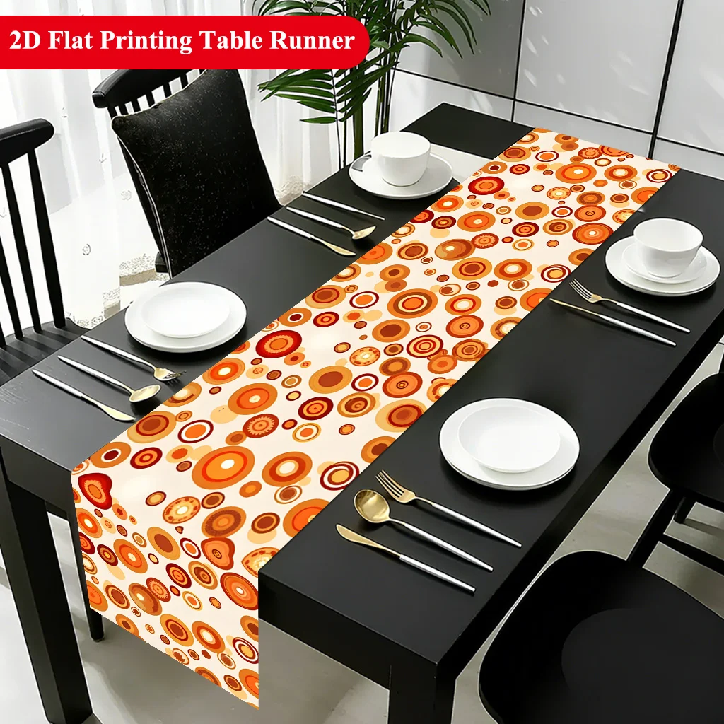 1 Piece of Colorful Circular Overlay Table Runner That Creates Beautiful Colors, Suitable for Farmhouse, Indoor, Kitchen, Celebrations, Table Decoration, Restaurant, and Banquet Decoration Supplies