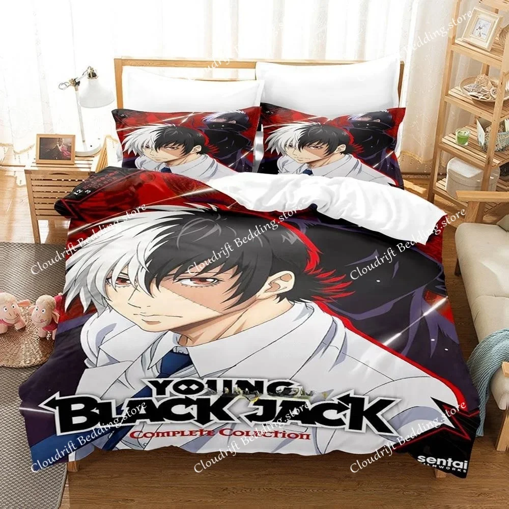 New Anime Young Black Jack Bedding Set Single Twin Full Queen King Size Bed Set Adult Kid Bedroom Duvet Cover Sets Home Textile