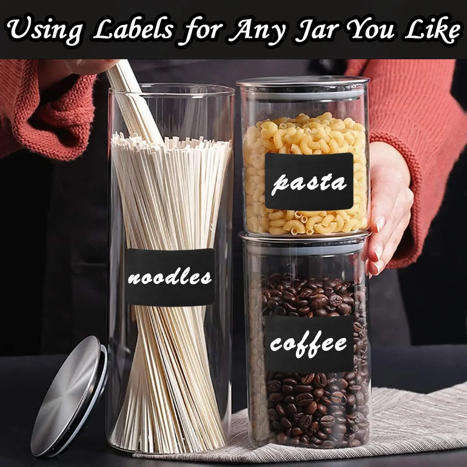 120pcs/roll Erasable Blackboard Sticker Craft Party Kitchen Jars Organizer Labels Chalkboard Chalk Board Sticker Stationery
