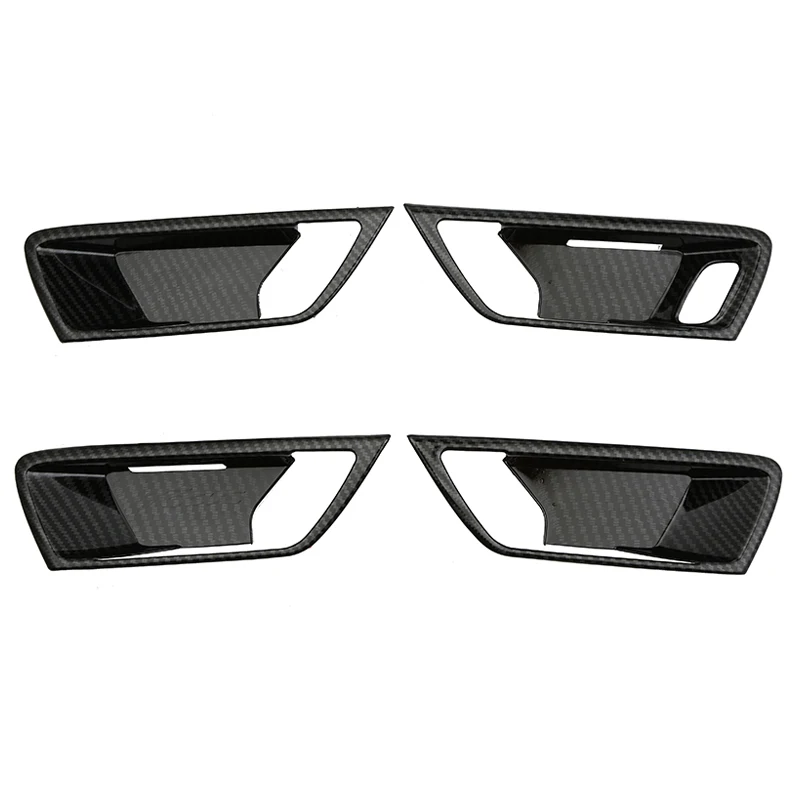 For Ford Focus 2022 2021 2020 2019 MK4 Carbon Fiber Style Inside Door Handle Cover Trim Car Accessories