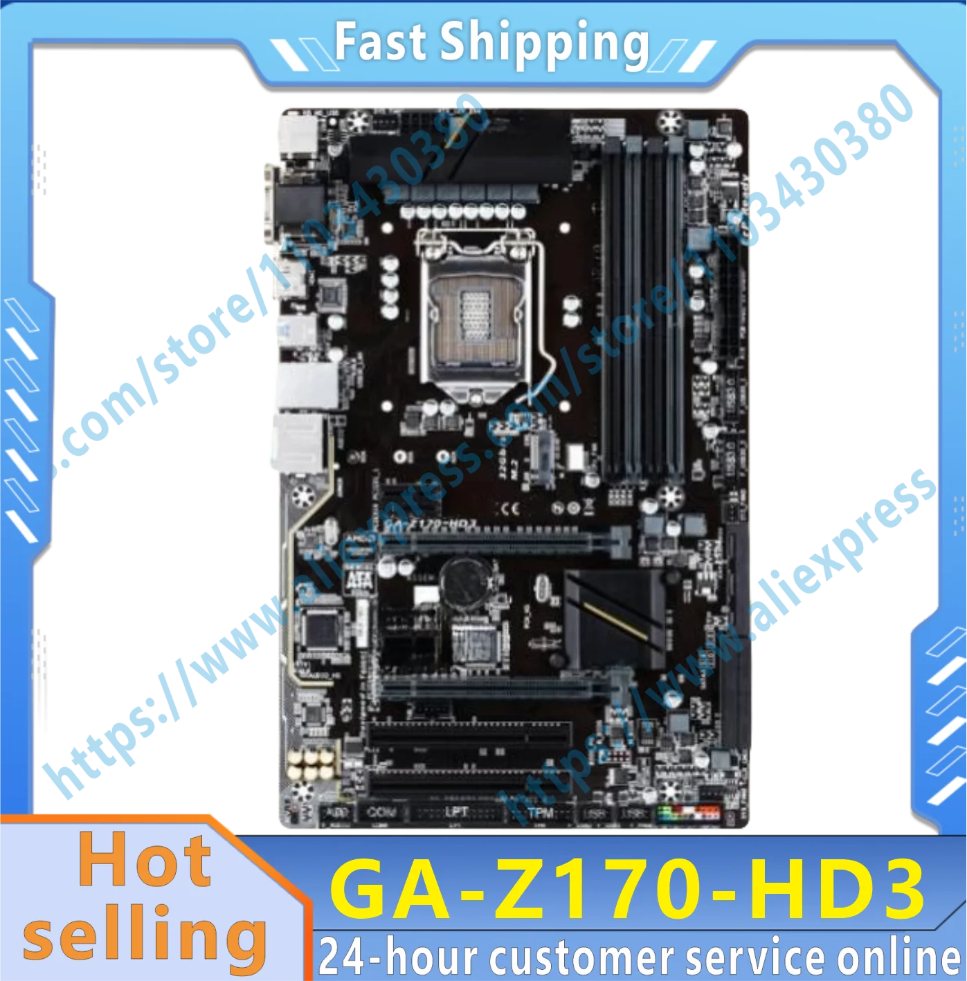 GA-Z170-HD3 Z170 LGA 1151 DDR4 Original board