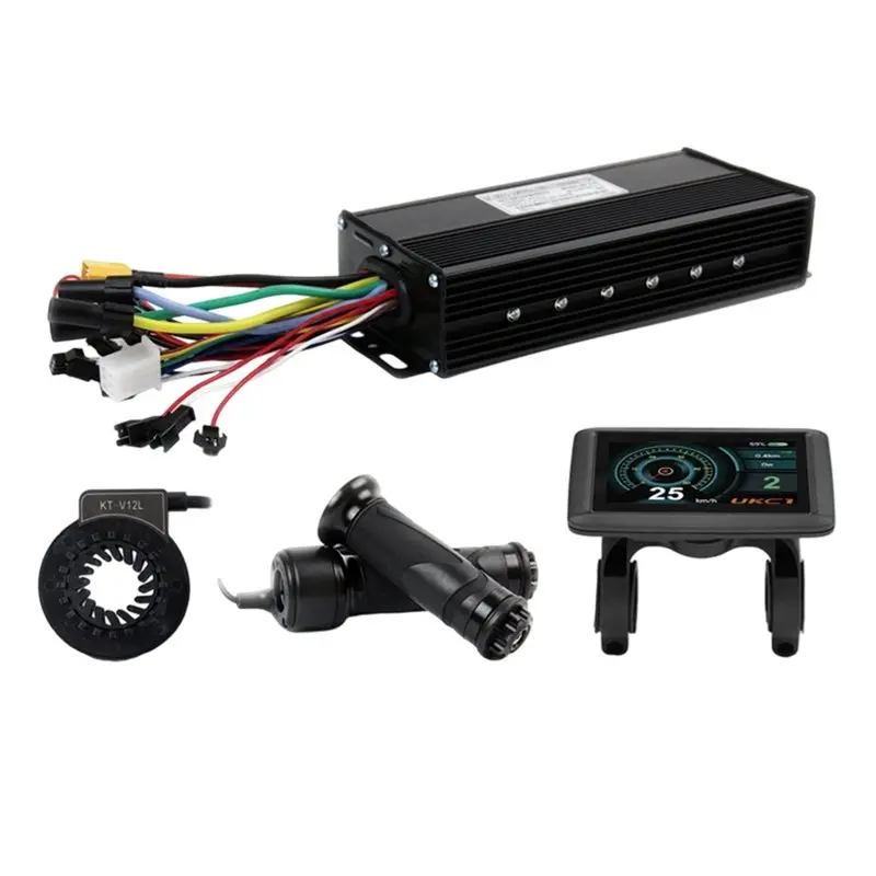 

B48B-Color Screen UKC1+ Display 40A 48V-72V Sine Wave Electric Bike Three Mode Controller E-Bicycle Accessories