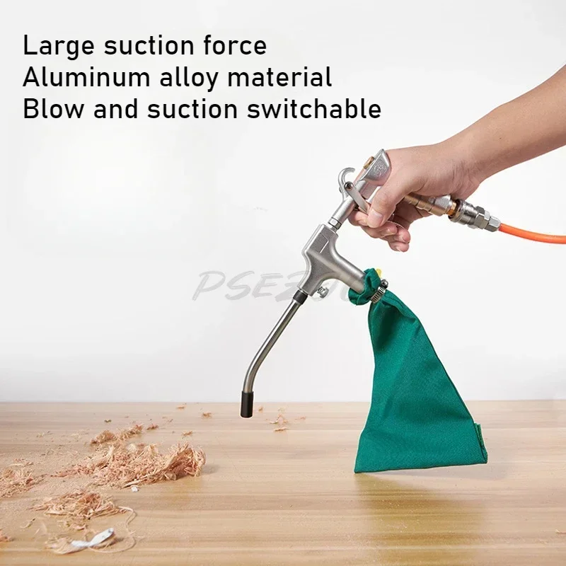 New Aluminum Alloy Dual-purpose Vacuum Gun with High Suction Power To Quickly Remove Dust/debris