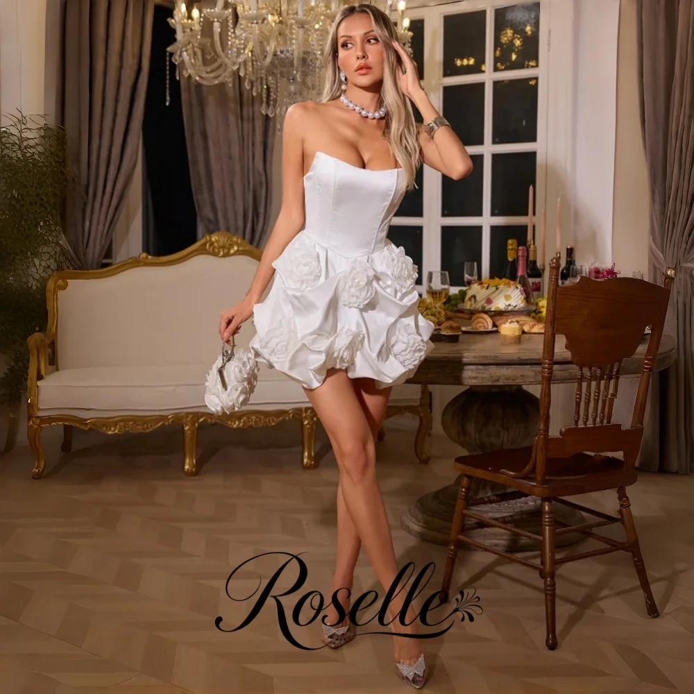 Wedding Qw - ROSELLE Mini Suknia Ślubna w Stylu