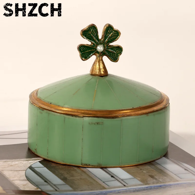 India imported retro jewelry storage box coffee shop model room personalized decorative ornament