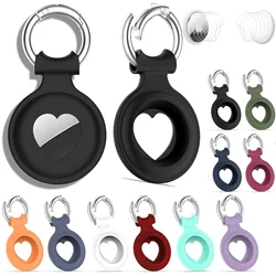 Custodia Apple Airtags in silicone con portachiavi, custodia protettiva antiurto resistente ai graffi con portachiavi ad anello per bagagli, gatti, cani