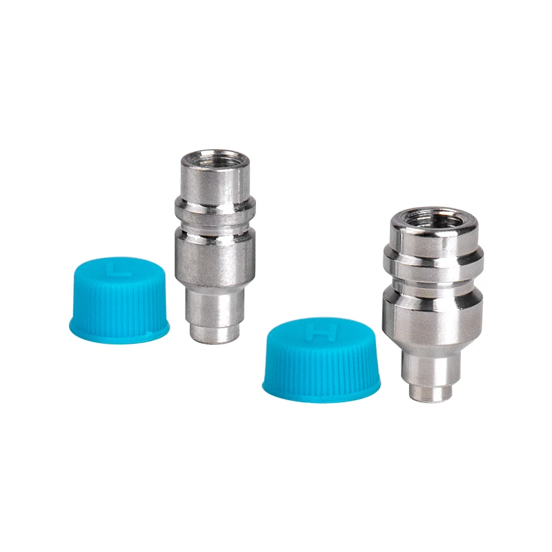 Air Conditioning R134a Refrigerant High Low Side Welding Aluminum Gas Nozzle Protective Cap Valve Core