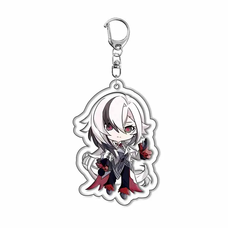 100 Styles Game Keychain Impact All Characters Raiden Shogun Neuvillette Furina Wriothesley Clorinde Figures Key Chains Cosplay