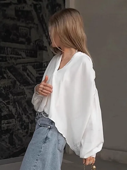 طوق واقف للنساء بأزرار لأعلى irt كاجوال Sle مرقع طويل Sve مقاس عادي مجموعة صيفية من القماش المريح