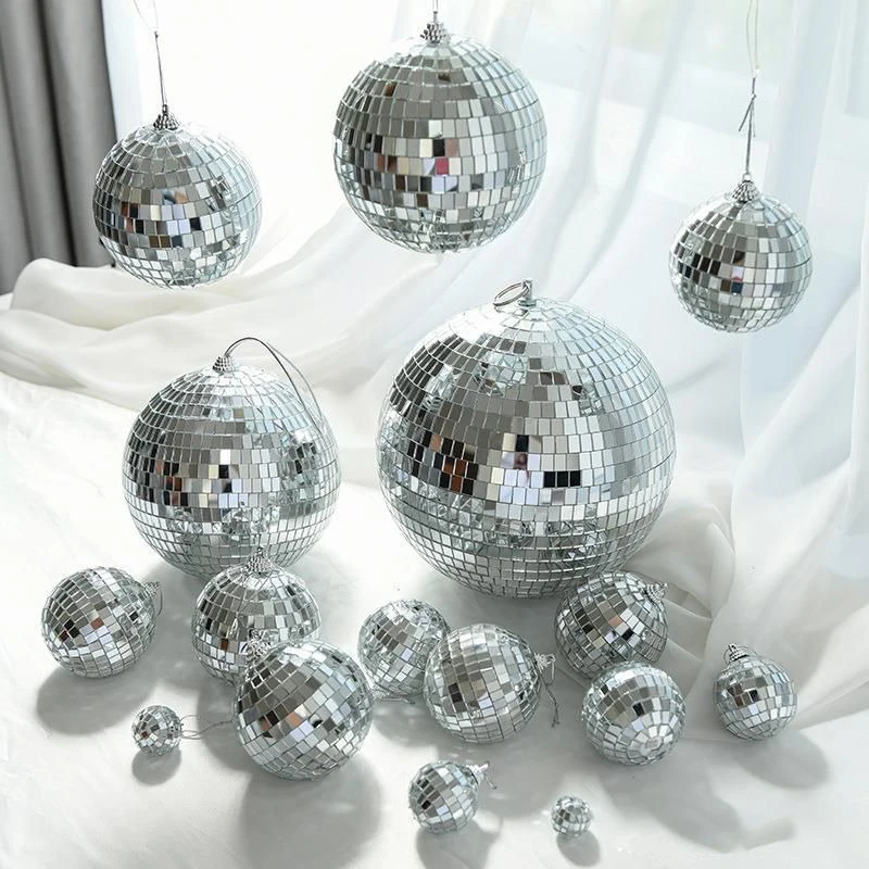 

6/12Pcs 3/4/5cm Silver Ball Christmas Decoration Hanging Xmas Tree Pendants Ornaments Home Decor Party Decor 2026 New Year Gift