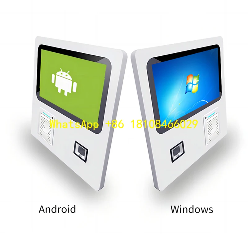 

Payment Ordering Kiosk 10 Canteen Card Management Self Checkout Fast Food 21.5 24 32 Inch Touch Screen POS Machine Self-Service