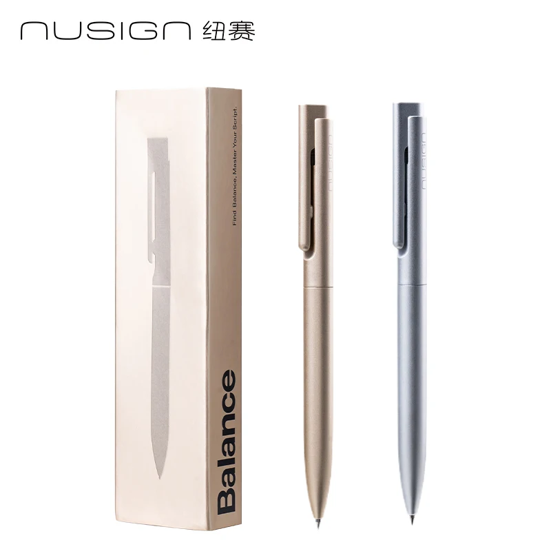 NUSIGN Sleek Metal-Look Click Pen Lightweight Durable for Signatures Everyday Use Comfortable Grip Office School Supply