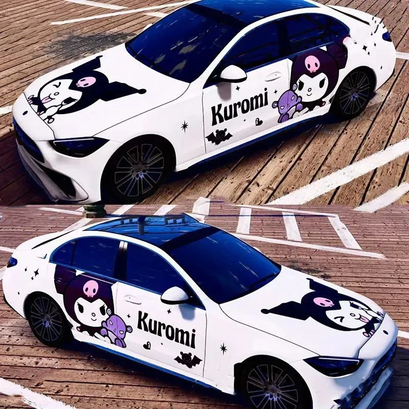 

Kawaii Car Sticker Car Film Car Stickers Water Proof Sun Protection Car Cover Scratch Masking Sanrio Car Accessories Gift