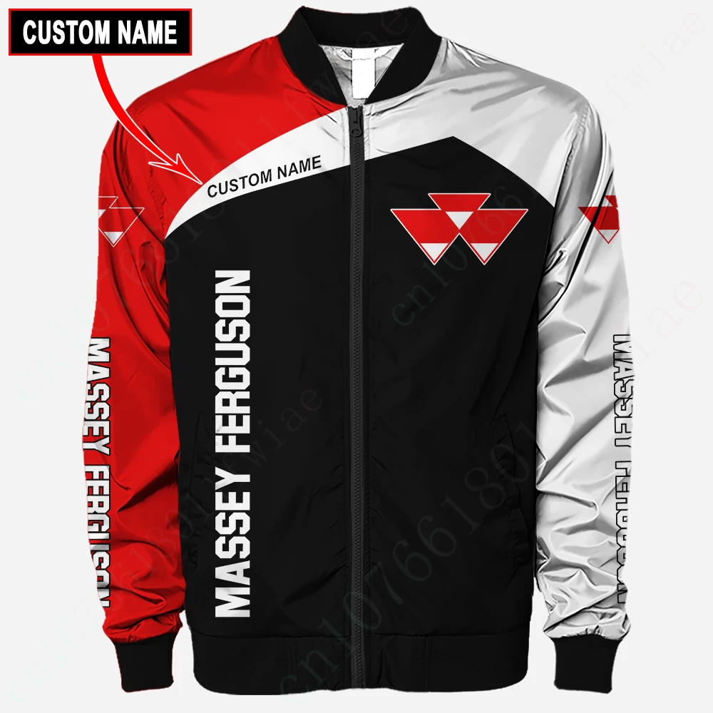 

Massey Ferguson Bomber Jacket Windbreaker Thick Coats Jackets For Men Jacket Harajuku Parkas Techwear Baseball Uniform Clothing