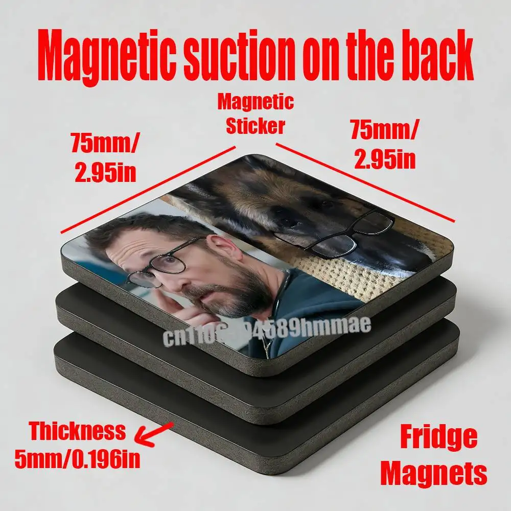 For Michael Robby Robinavitch The P-Pitt Fridge Freezer Refrigerator Magnets Kitchen Metal Cabinet Magnetic Sticker Card