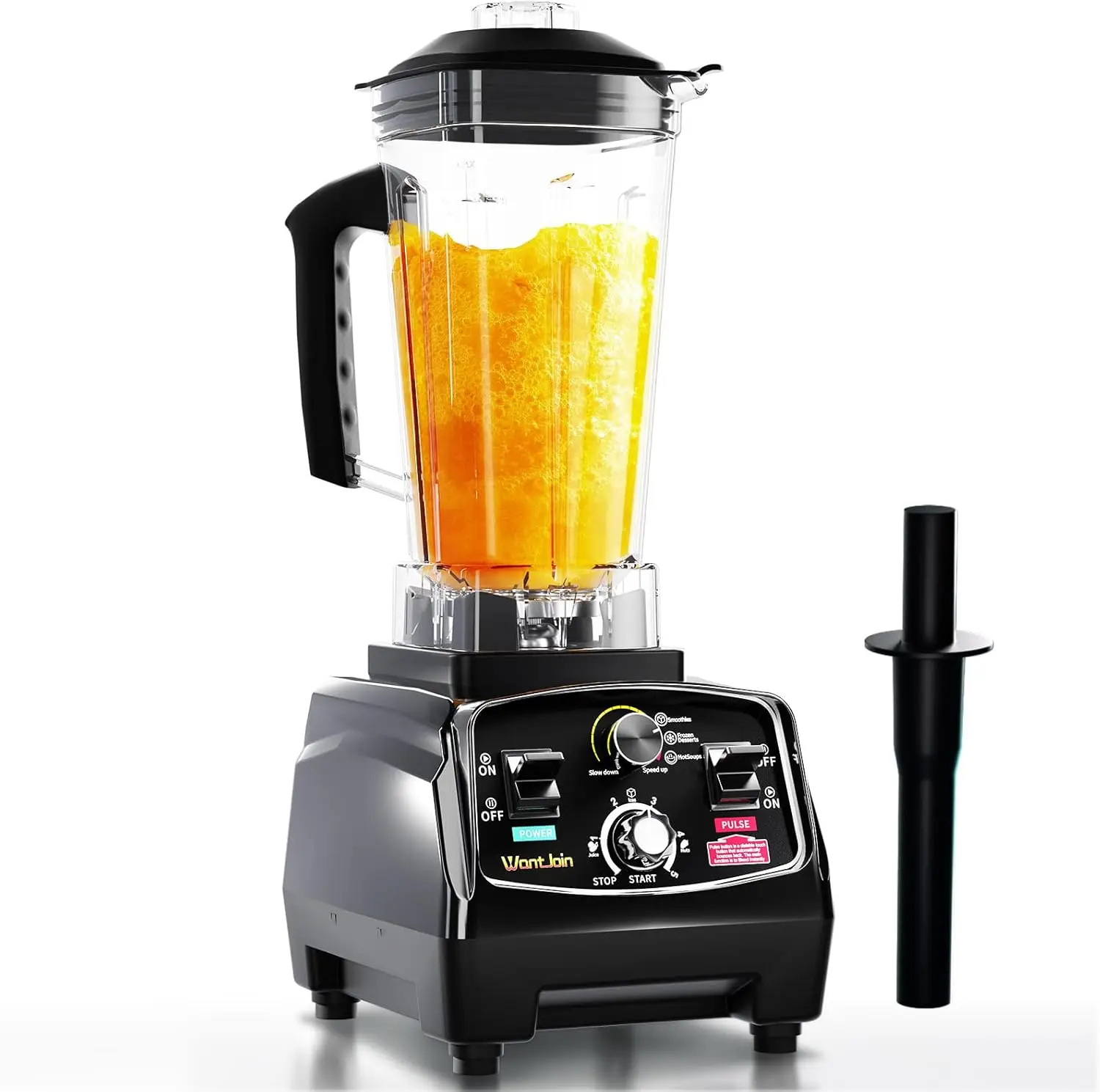 

Professional 68oz Commercial Blender, 1800W High Power with Timer for Smoothies, Ice Crushing, Soup Making