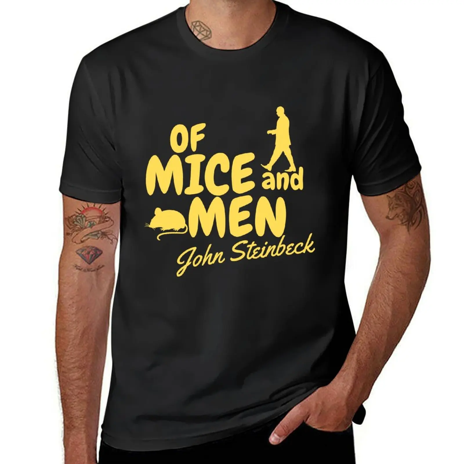 John Steinbeck Quotes - Of Mice and Men Book 4 T-Shirt tops anime clothes aesthetic clothes Short sleeve tee tshirts for men