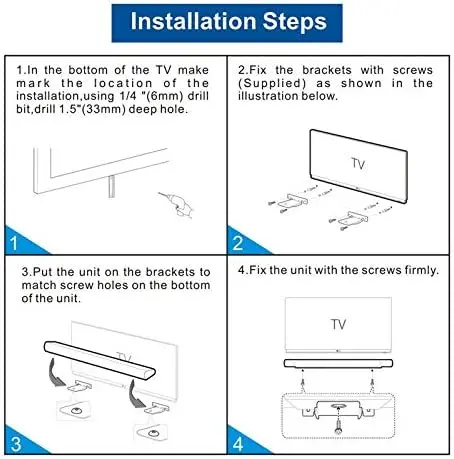 Soundbar ściany wsporniki montażowe dla LG SH4 SJ4R SJ4Y SJ4 SJ2 SK4D SJ5B SH8 SJ8S SH5 HS7 SJ6 LAS455H NB5540/S54A1-D NB4540/S44A1-D