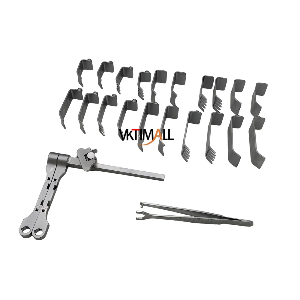 Stainless Steel Cervical Retraction Instrument Set Spine Retractor Instrument Set with Sterilization box