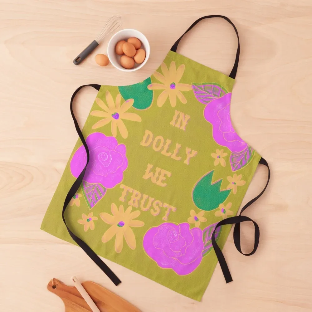 In Dolly We Trust Apron Teacher Kitchenware Apron