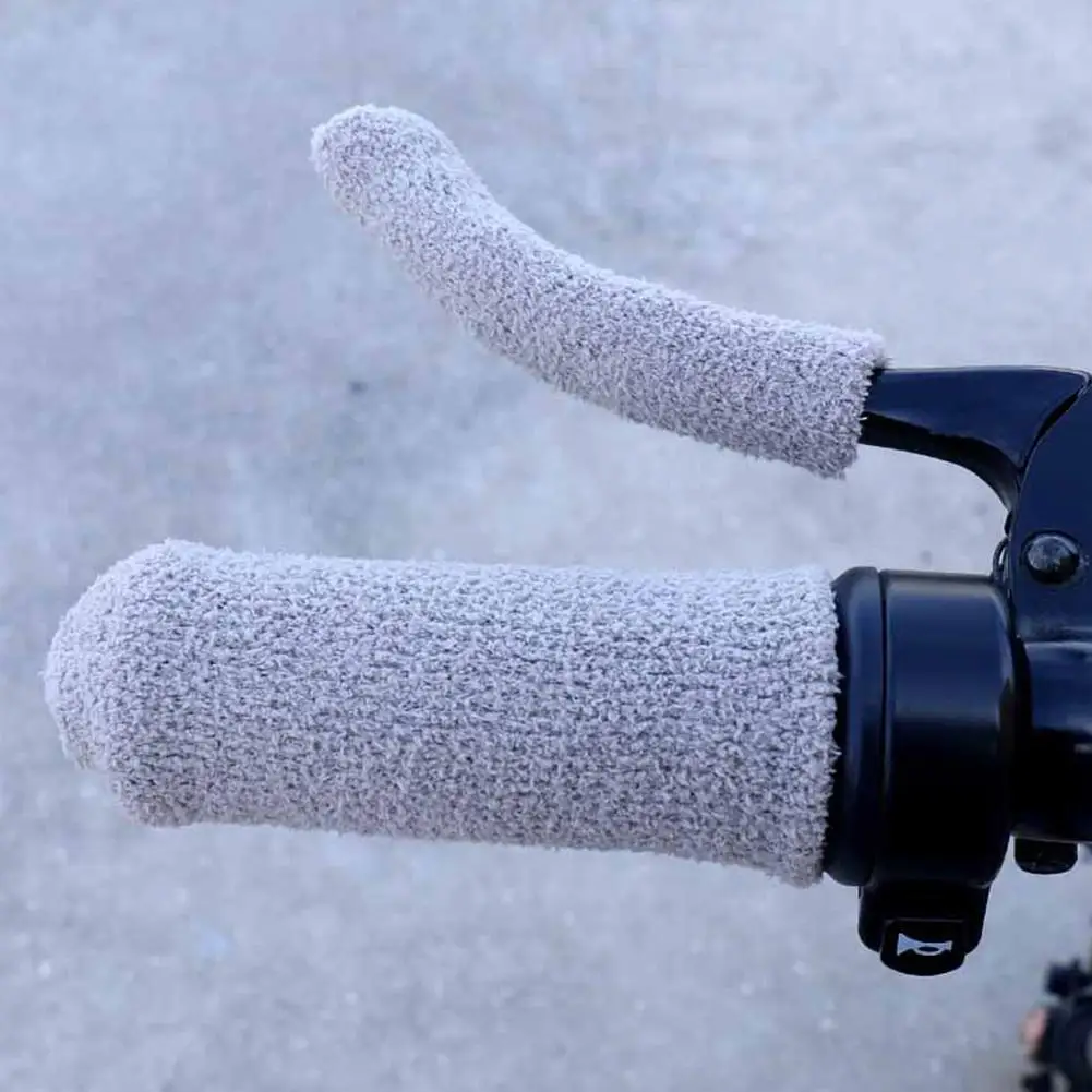 

Motorcycle Hand Grips Covers 2Pcs Universal Motorcycle Electric Vehicle Handle Cover Handlebar Cover Coldproof Warm Padded