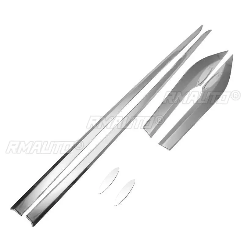 6Pcs Car Side Door Body Moulding Cover Trim Chrome Cover Protector for Toyota C-HR CHR 2018 Stainless Steel Car Styling