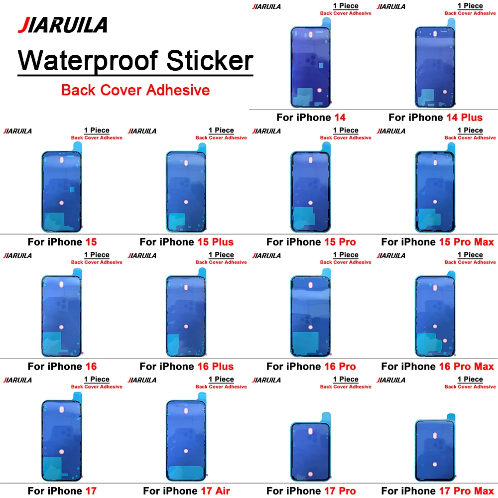 1Pcs，Back Cover Glass Housing Waterproof Seal Sticker For iPhone 14 Plus 15 16 Pro Max 17 Air Phone Repair Tape Parts image 2