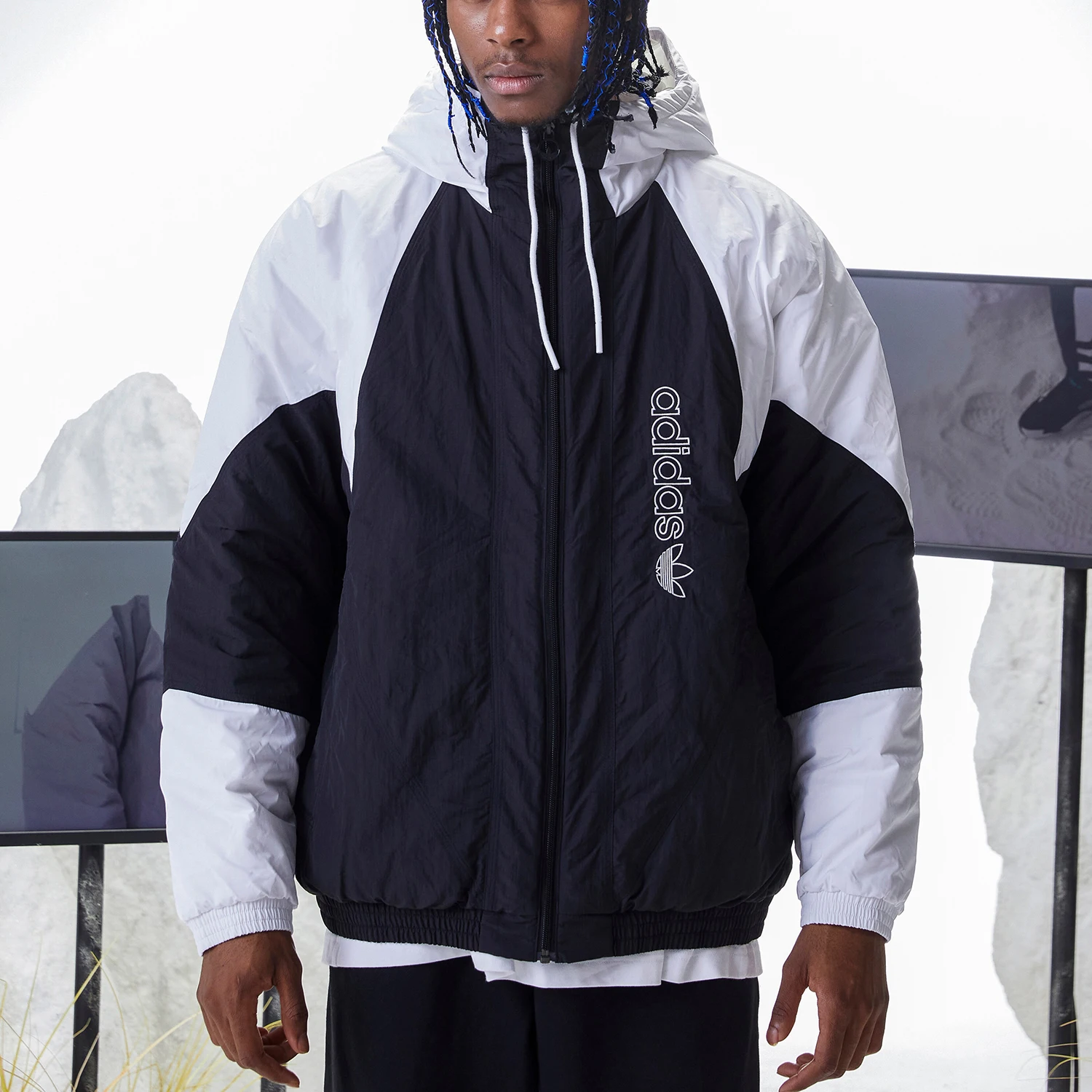 Ropa de algodón cálida para deportes y ocio para hombre, original de Adidas, GE1301