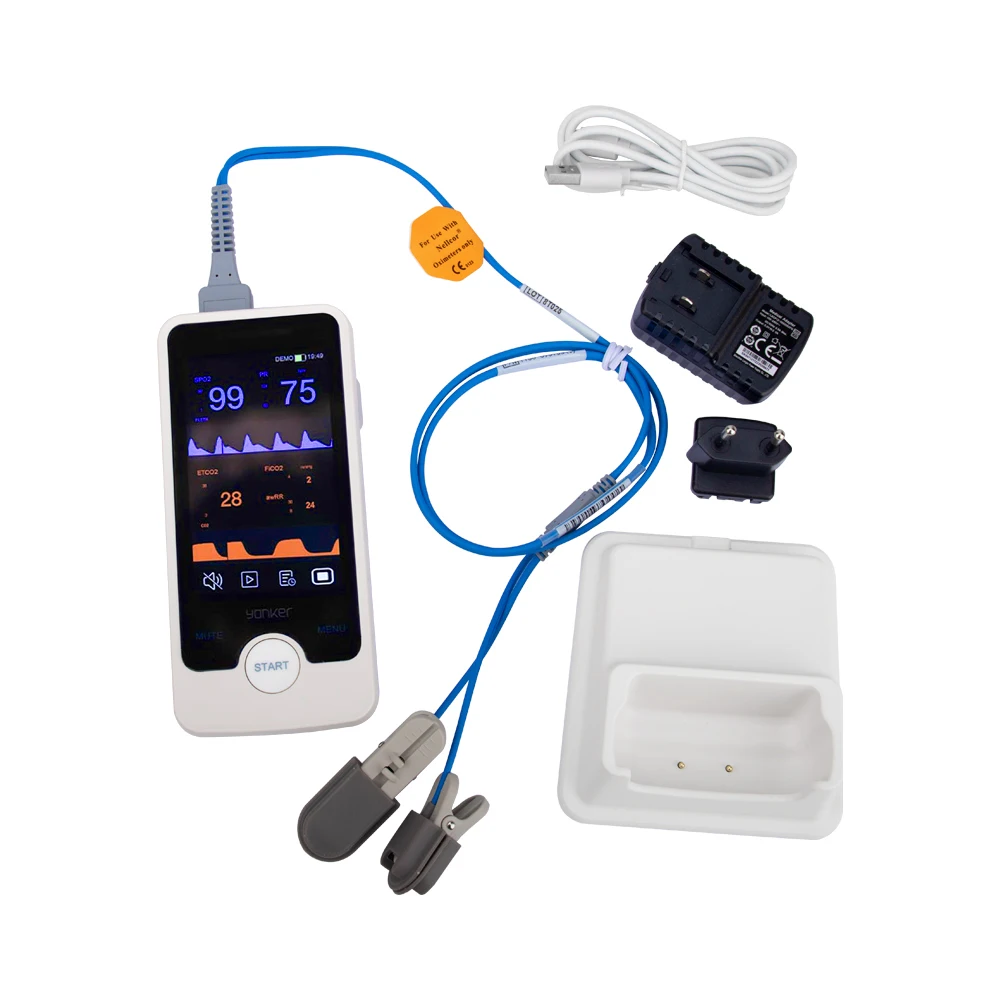 GISTARPET Veterinary Pet Hospital NIBP/ETCO2 /SPO2/PR Diagnostic and Monitoring Equipment Portable Blood Oxygen Monitor