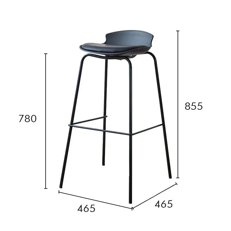 Скандинавская версия для ресторана, бара, островка, дизайнерский стул, роскошный Повседневный современный минималистичный высокий барный стул