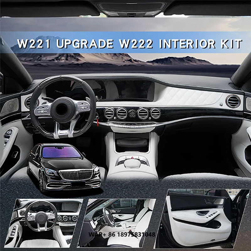 Modification Interior Conversion Upgrade Kits for S-Class W221 Upgrade to W222 Interior Accessories