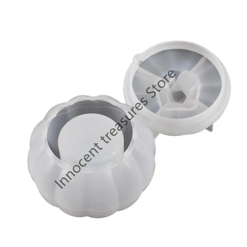 

3XUA тыква для хранения тыквы формы эпоксидная литья для ювелирных украшений контейнер