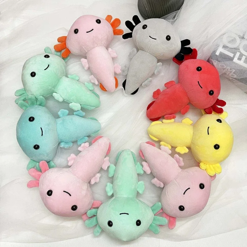 Kawaii Axolotl Plush Toys Cartoon Stuffed Dolls Animal Plushie Figure Sofa Car Decoration Pillow Kids Birthday Christmas Gifts