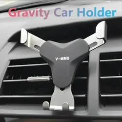 Hot Car Mounted Gravity Mobile Phone Holder Air Outlet Gravity CellPhone GPS Navigation Stand Y Bracket for Automotive Universal