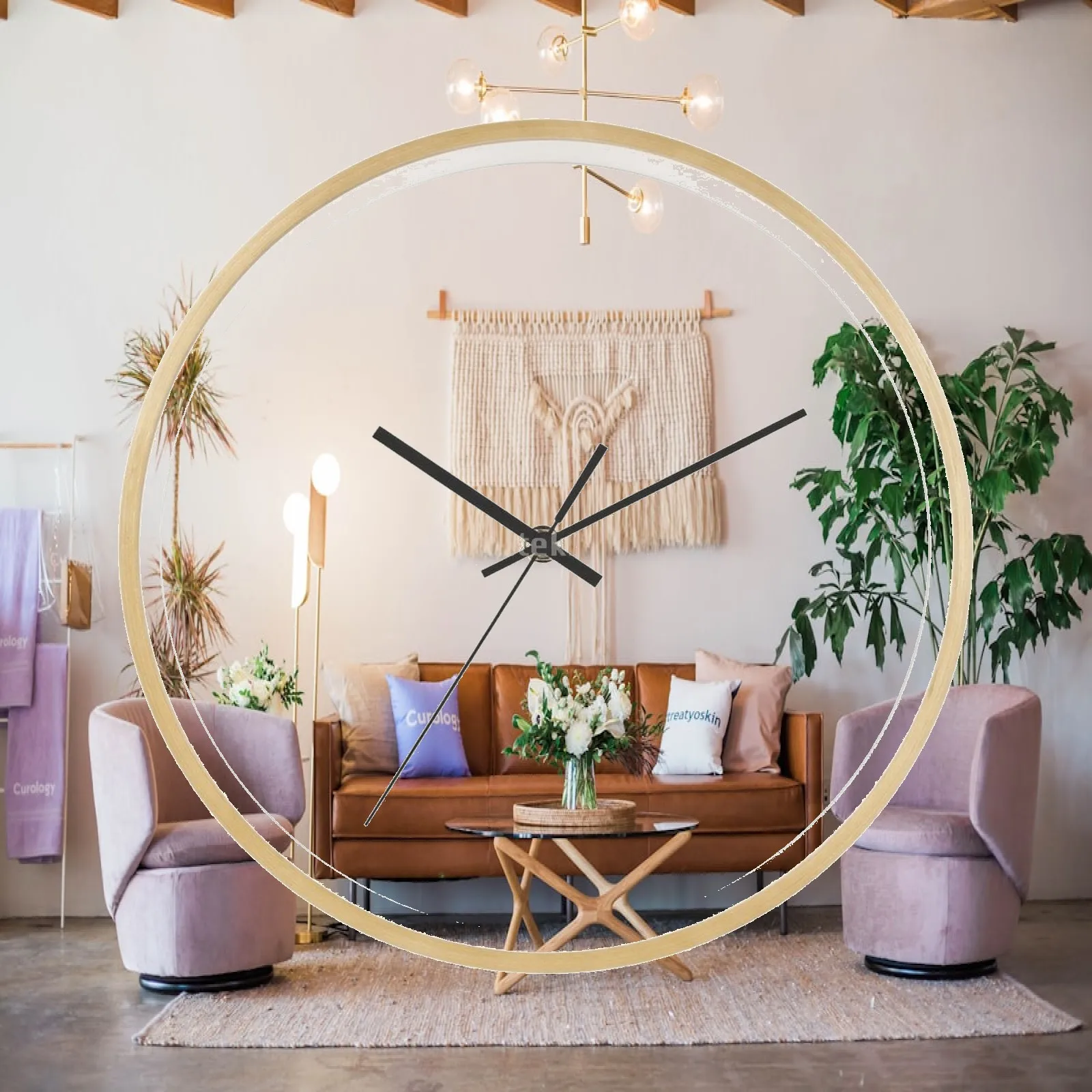 Blank Wall Clock Unfinished DIY Clock with Quartz Movement Decorative Custom for Designers, Studios, Offices