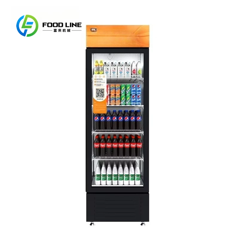 Smart refrigerator Vending machine Capacity 406L Beverage and snack cooling Touch-free shopping QR code