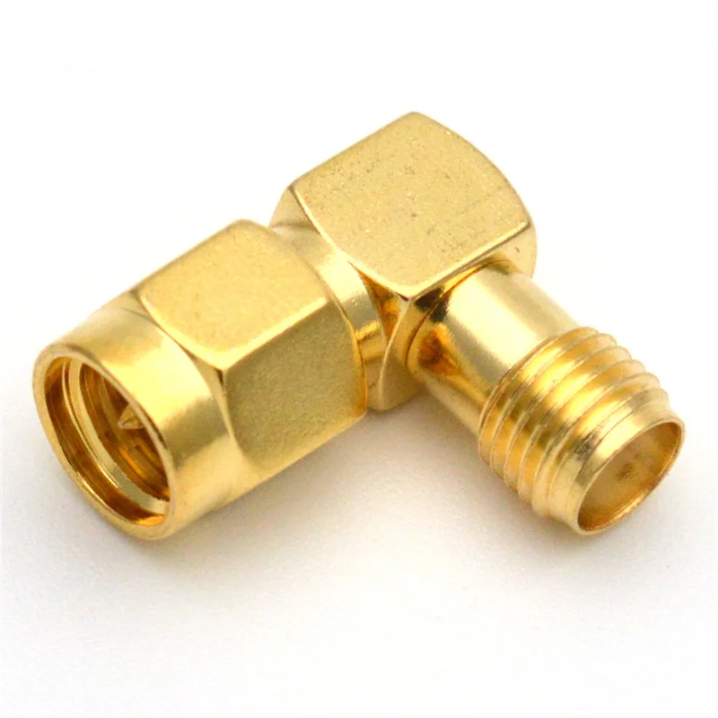 Adaptador SMA de 90 grados, macho a hembra, para antenas 2G/3G/4G LTE 3