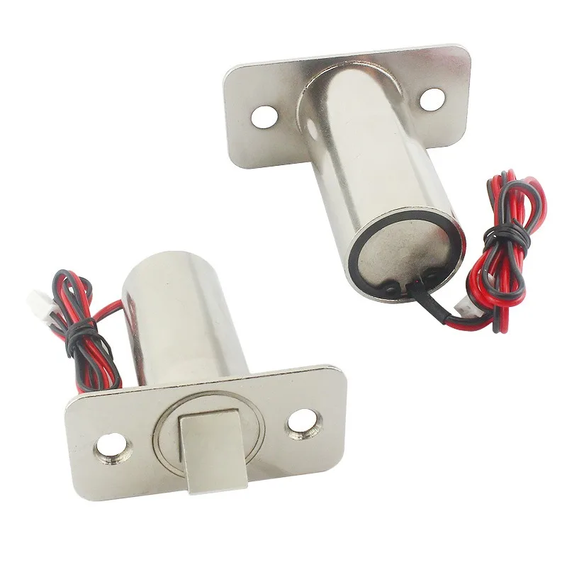 LY-03T Embedded Mini Solenoid Lock 12V 24V Hidden Electric Lock for Wooden Door Stainless Steel Access Control Lock