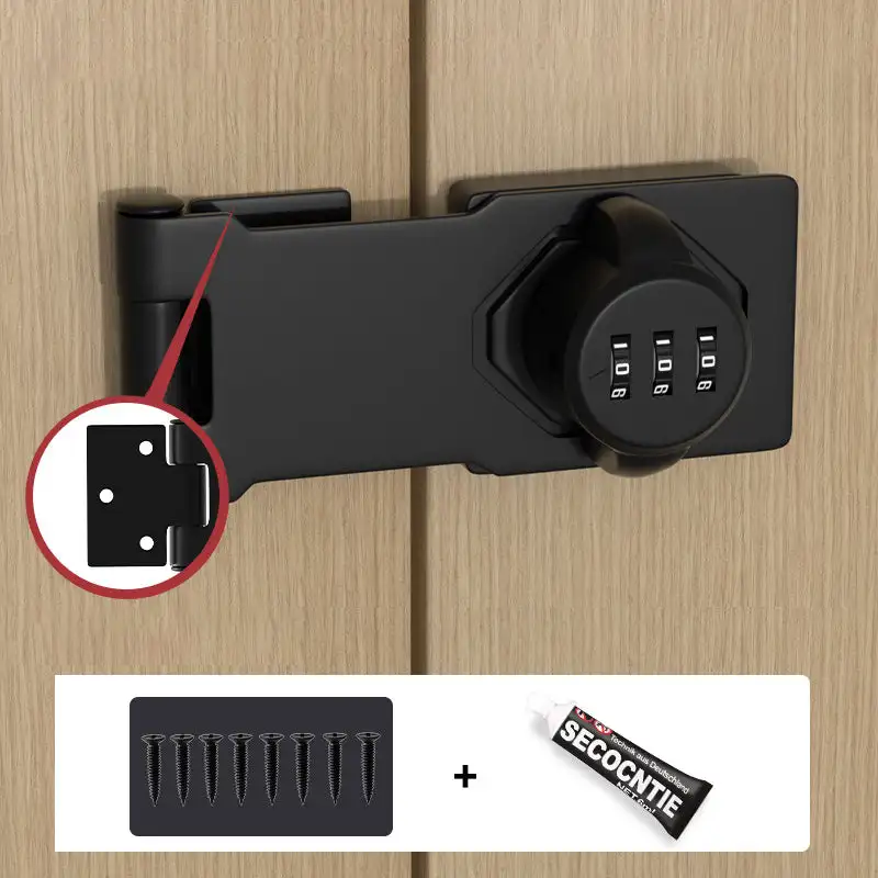 3 Digit Household Security Cabinet Password Locks Keyless Drawer Combination Coded Door Cabinet Home Hardware Zinc Alloy