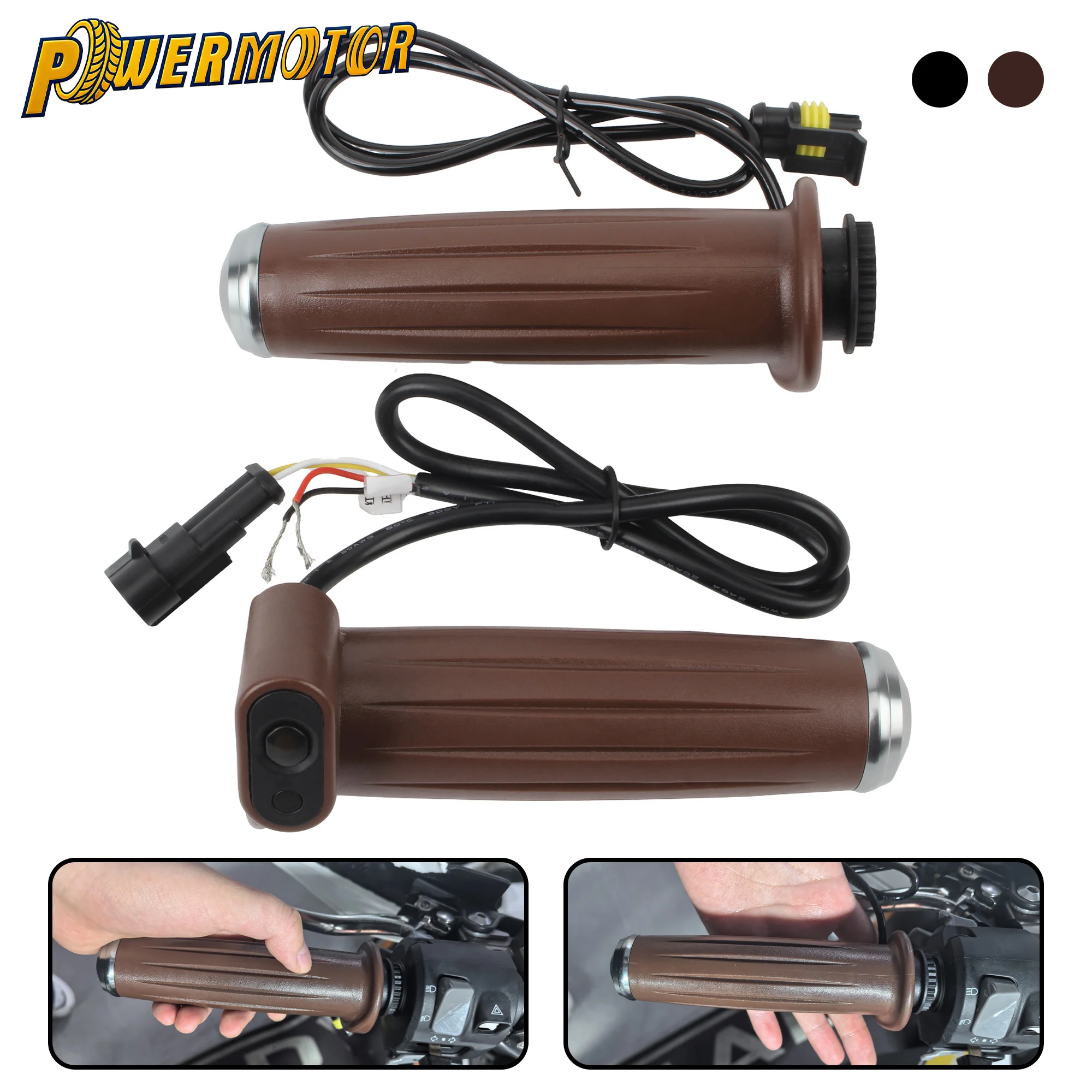 

12V 22mm Motorcycle Heated Handle 5 Level Adjustable Temperature Heating Grip E-bike Scooter Waterproof Handlebar Heater Warmer