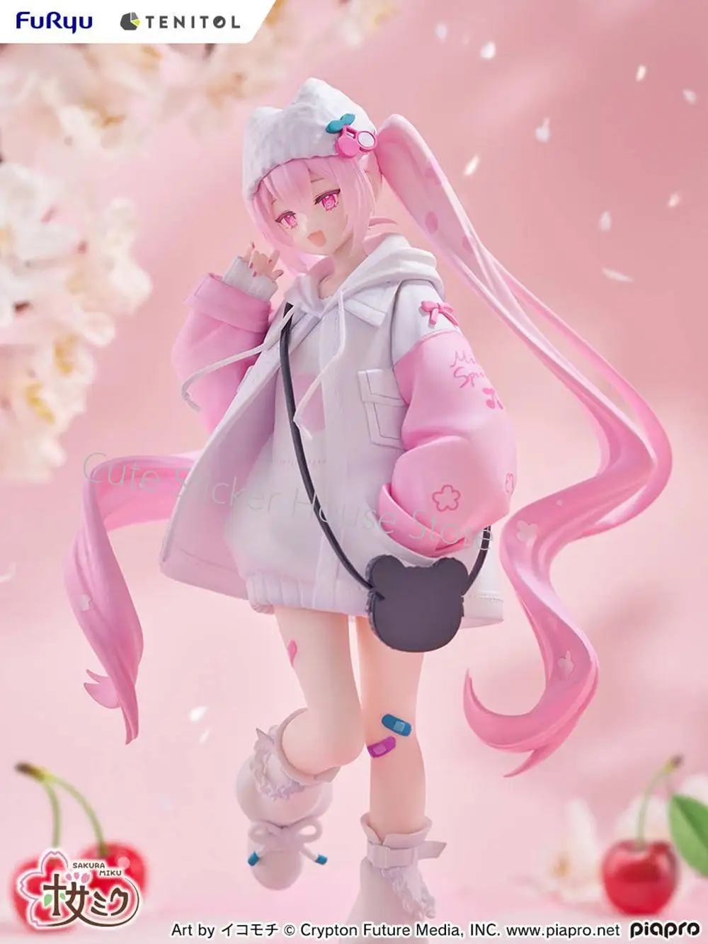 [Przedsprzedaż] Oryginalny model kolekcjonerski Hatsune Miku Sakura Miku w stylu Cool Style firmy Furyu Tenitol, figurka anime o wysokości 19 cm, dekoracja stołu.