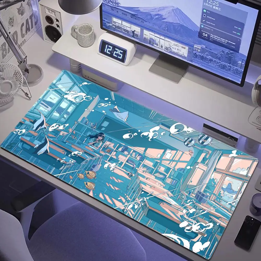 

XXL Anime Kawaii Deskmat Large Pads Girly Computer TableMat Cute Desk Accessories Office Carpet Mouse Pad 500X1000MM Mousepad