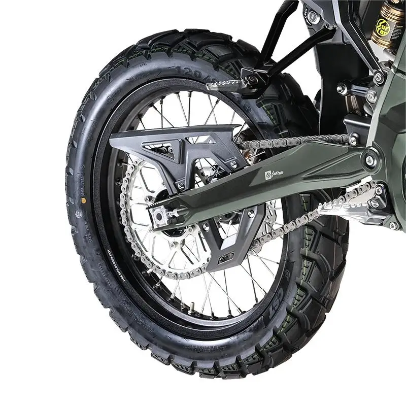 Motorcycle Off‑road Spoke Wheel Set Complete Rims With Knobby Tires & Brake Disc Dirt Bike Replacement Kit