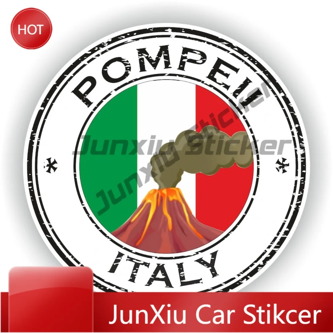 

Pompeii Italy Seal Sticker Round Durable Auto Accessories For SUV Truck Scratch Cover Decoration Auto Accessories Exterior
