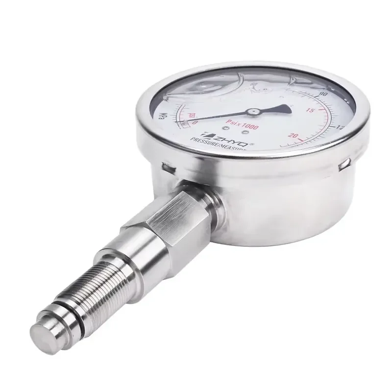 Sanitary Shockproof Diaphragm Pressure Gauge with 0-150MPa Range for Crusher Homogenizer Food Machinery
