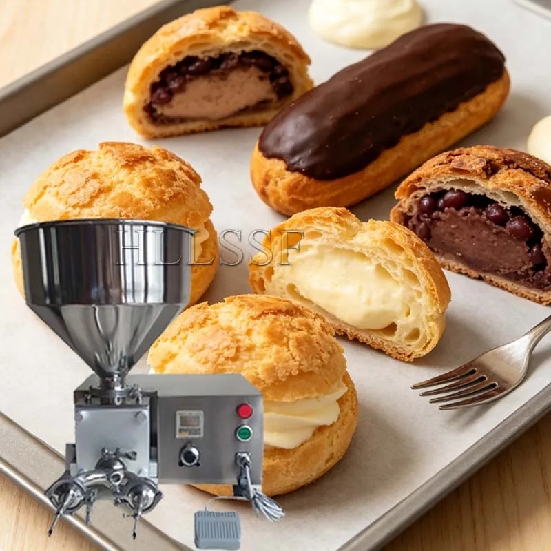 Homemade Spanish  Machine Manual Jam Filling Cream Filler Stainless Steel Bread or Puffs Liquid Jam